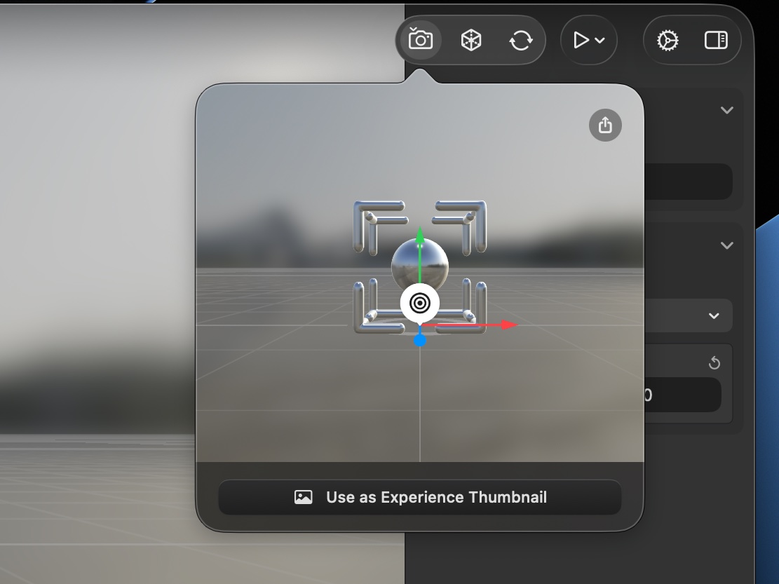 Snapshot – then Use as Experience Thumbnail