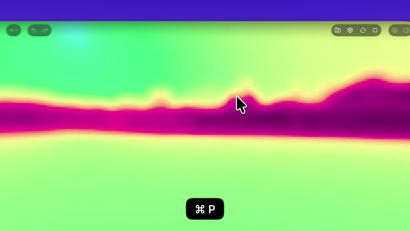 Start with no effect, then apply a post-processing filter on tap.